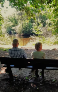 Bij  het  water in het wandelbos 2025