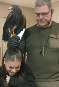 11 februari 2026 was er een roofvogelshow van De Valkenhof.