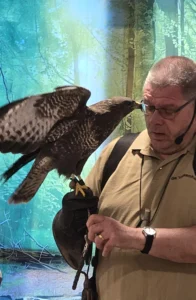 Ook op 2 maart 2026 was er een roofvogelshow van De Valkenhof.